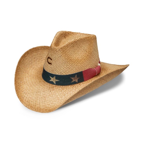 Charlie 1 Horse Stars and Stripes Fashion Hat Sz Small NWT Western USA Cowboy - Picture 2 of 16